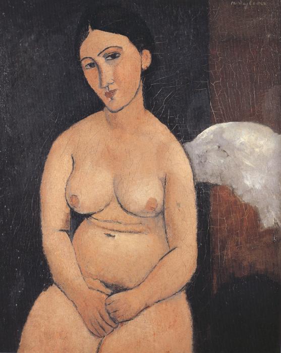 Amedeo Modigliani Seated Nude (mk39) oil painting image
